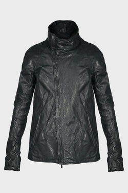 HIGH NECK BLOUSON DARK GREY BLACK