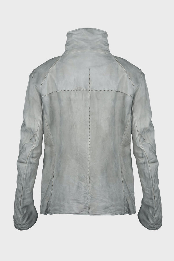 HIGH NECK BLOUSON DIRTY LIGHT GREY