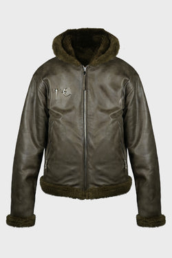 TC REVERSIBLE SHEARLING JACKET KHAKI