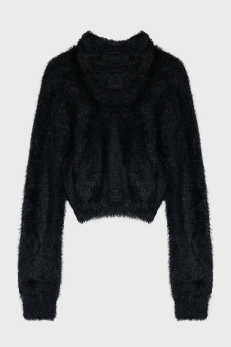CHIMERA FUR HOODED ZIP-UP