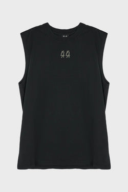 SLEEVELESS TEE FADED BLACK + 44 SMOKE GREY