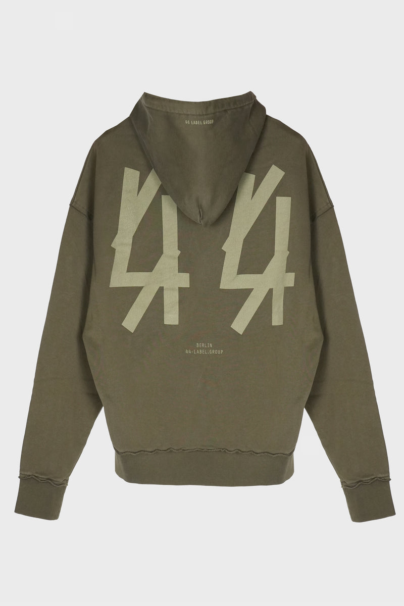 HOODIE FADED GREEN + 44 SMOKE GREY