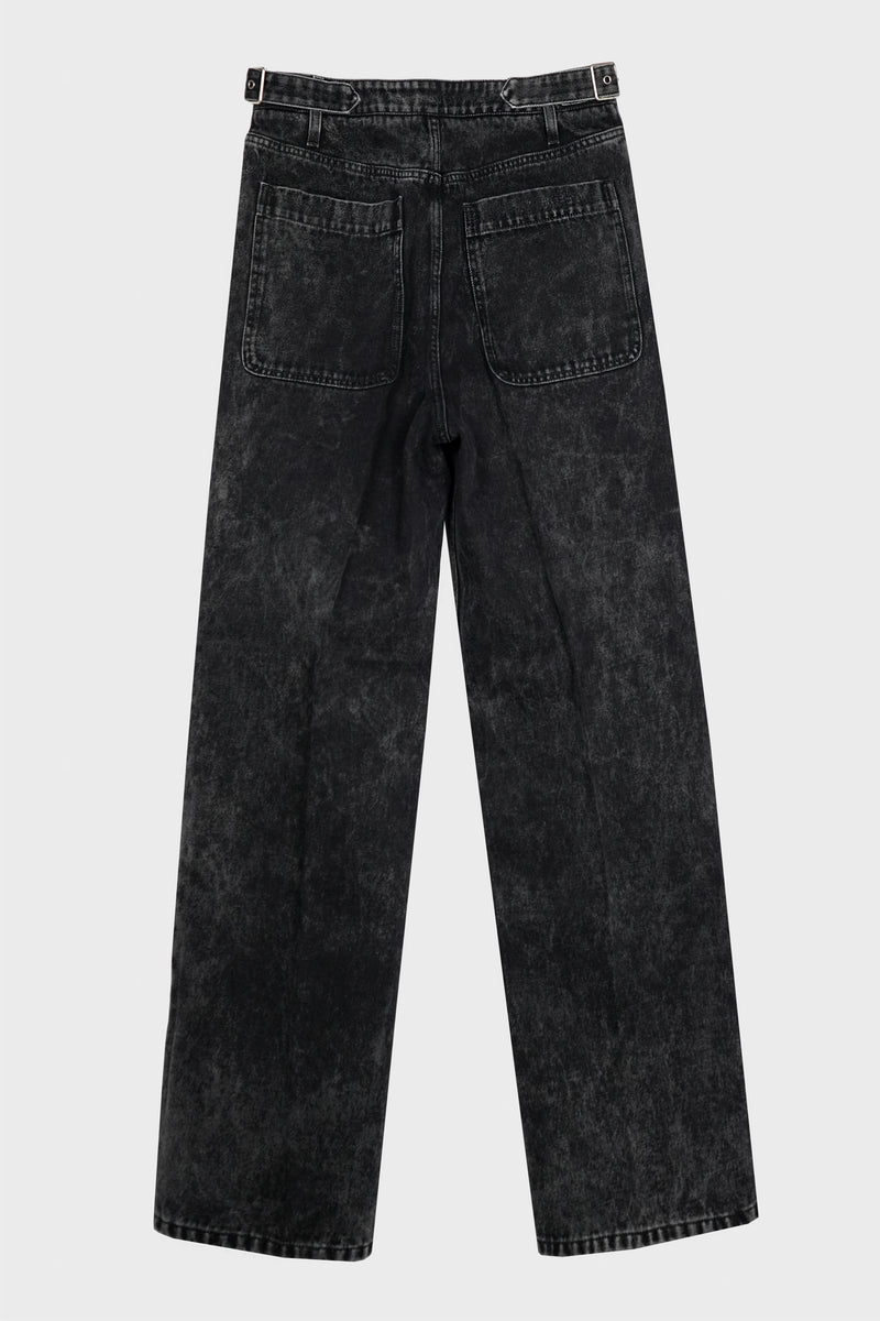 DENIM CHINO TROUSERS