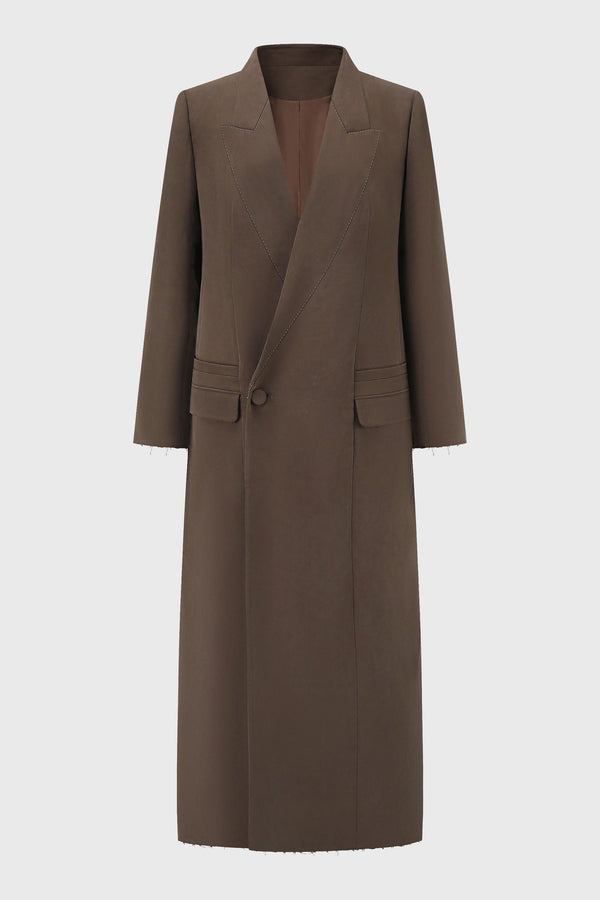 TAILORED OVERSIZED COAT COFFEE