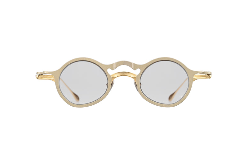 GOLD + PALE GOLD CLIP SUNGLASSES