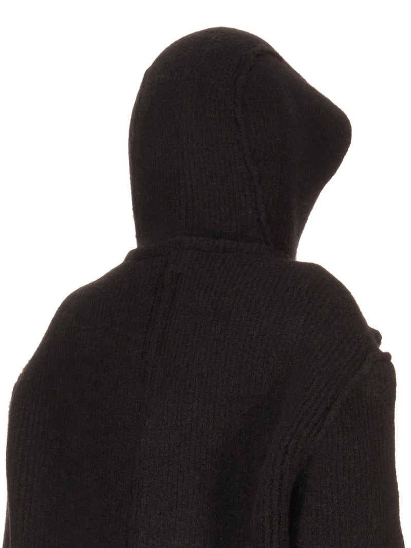 LONG HOODED ROBE BLACK