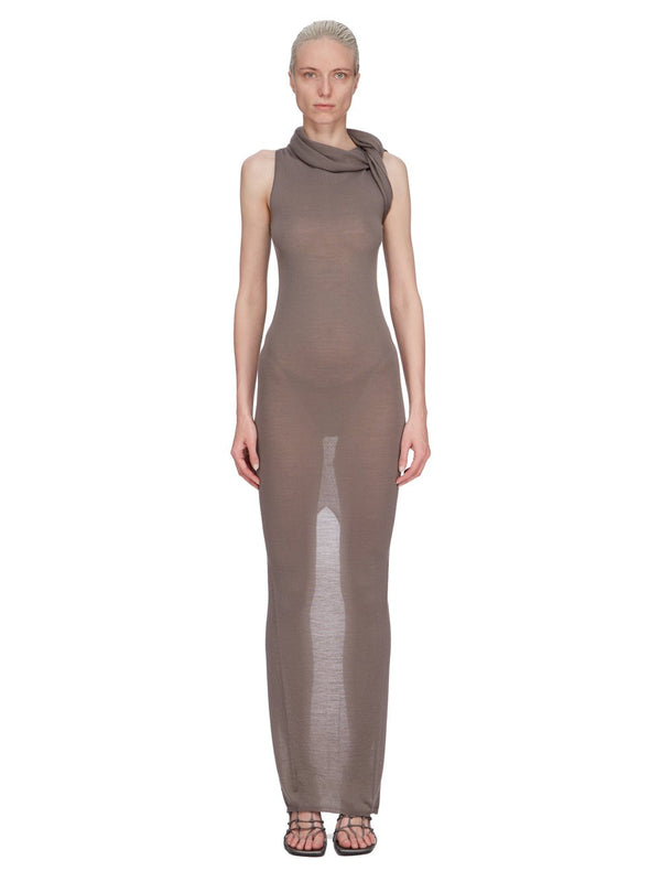 BANDED T DRESS DUST