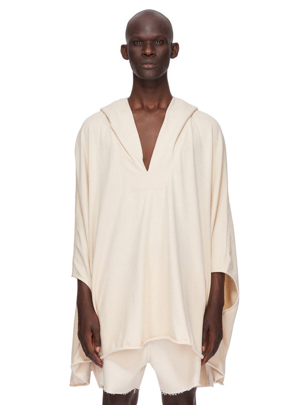 HOODED KAFTAN NATURAL