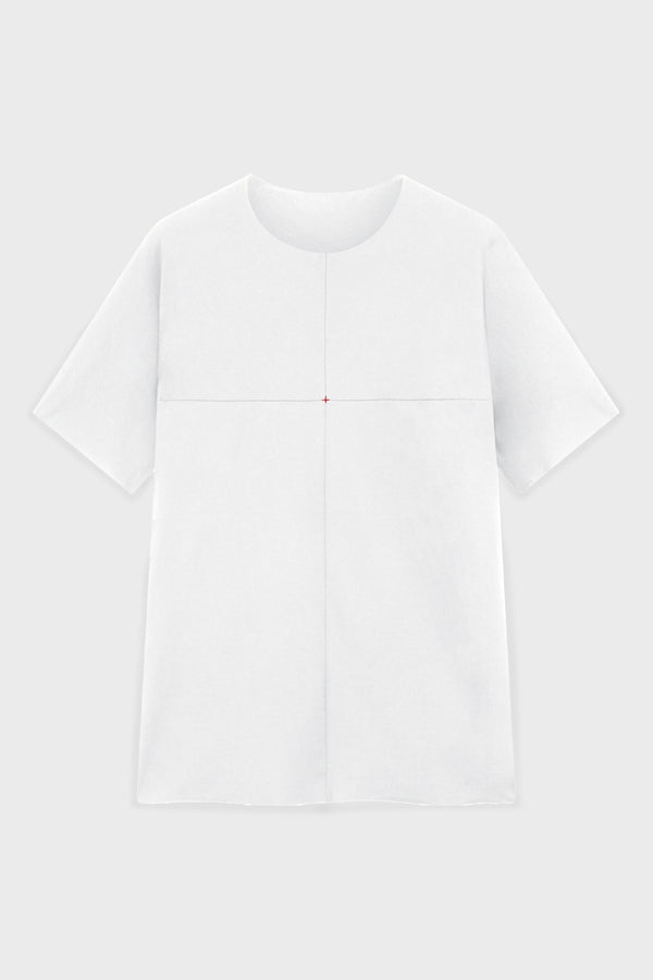 ONE PIECE SHORT SLEEVE T-SHIRT WHITE