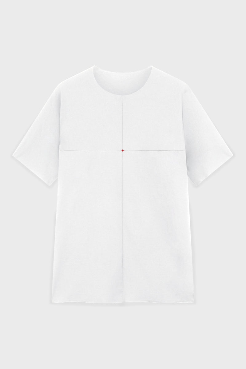 ONE PIECE SHORT SLEEVE T-SHIRT WHITE