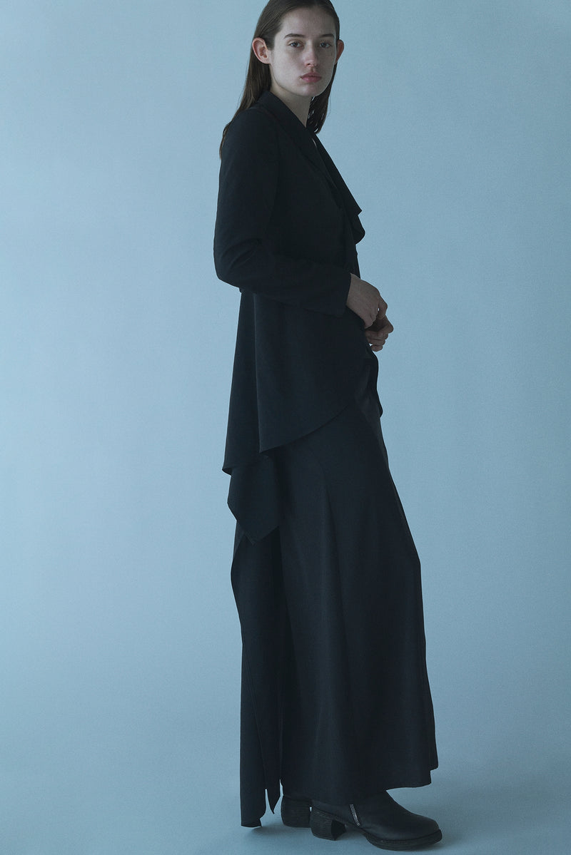 B DRAPED HIGH-WAIST SKIRT