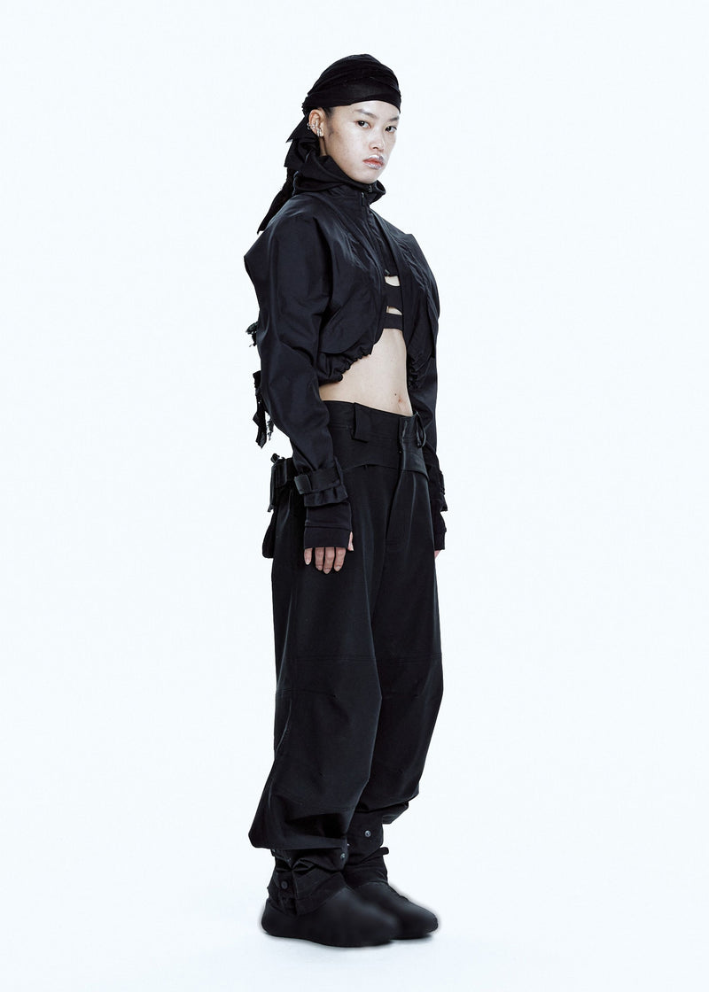 BIKER PANTS W/ DETACHABLE BAG