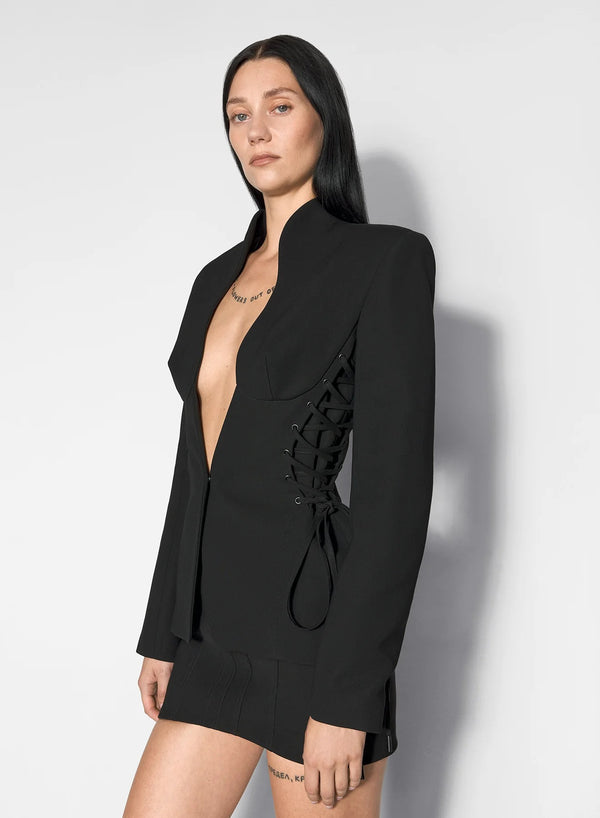 SCULPTURAL LACED JACKET