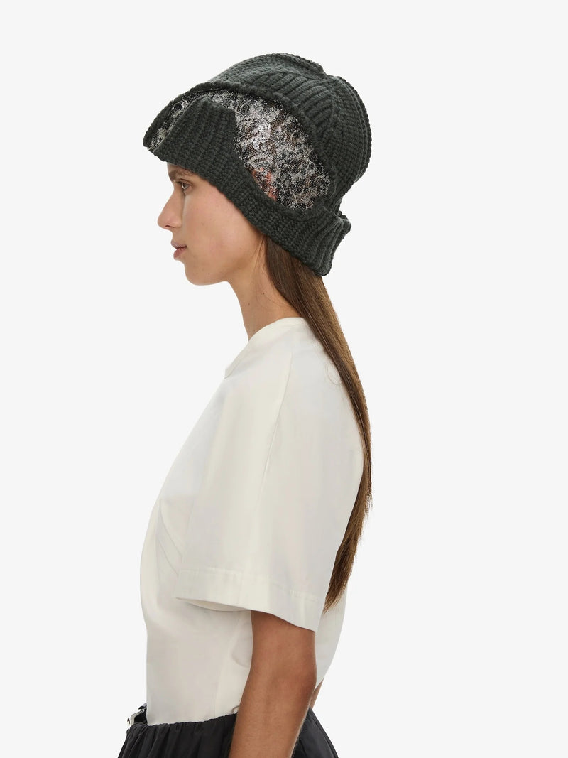 DECONSTRUCT SEQUIN BEANIE