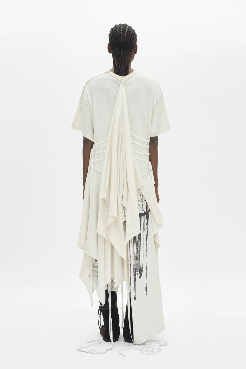 GUUSTA LONG HIGH COMFORT DECONSTRUCTED DRESS