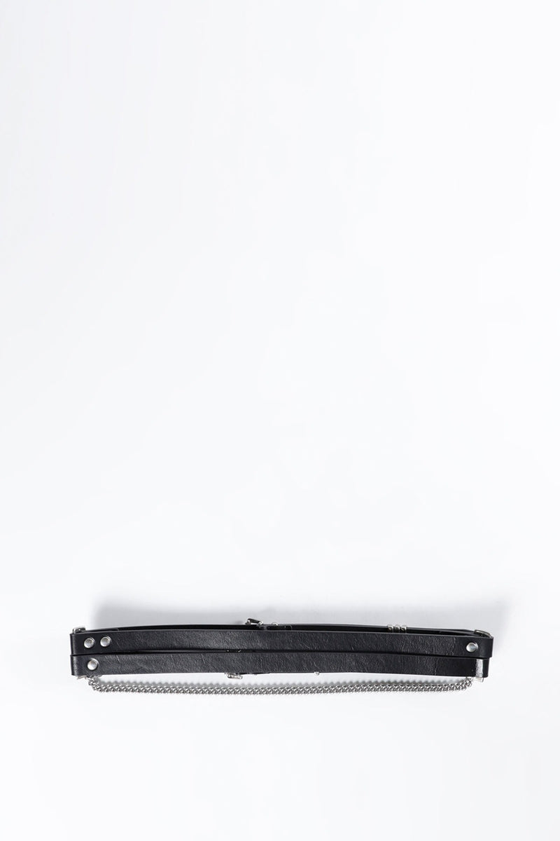 LUEN 4 CM MULTI BELT BLACK
