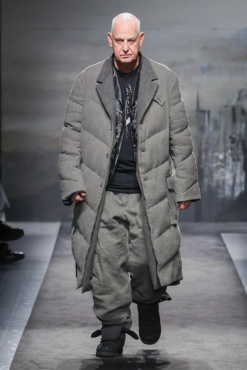 3BTN DIAGONAL PADDED LONG JACKET