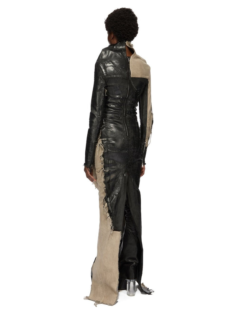 ETNA DRESS BLACK/NATURAL