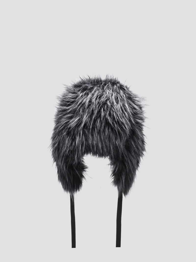 FAUX FUR AVIATOR HAT