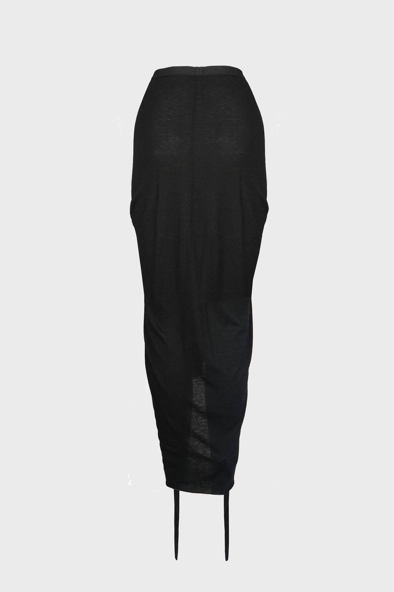 KNEE DRAPED SKIRT
