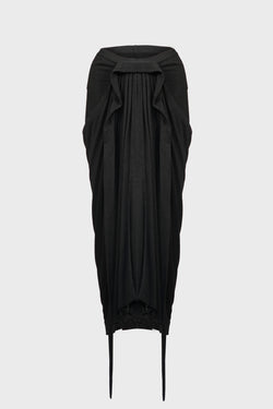 KNEE DRAPED SKIRT