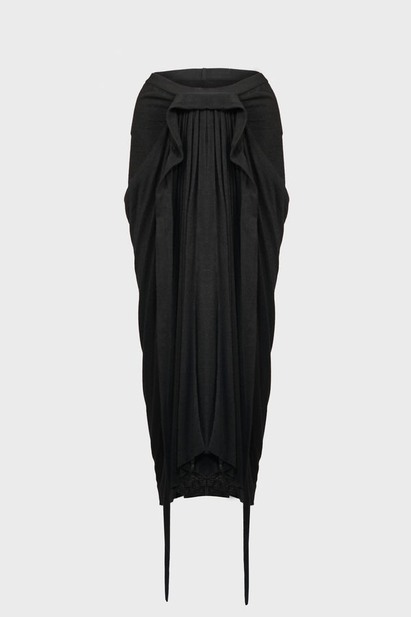 KNEE DRAPED SKIRT