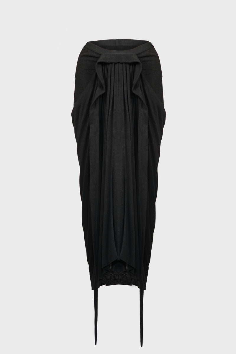 KNEE DRAPED SKIRT