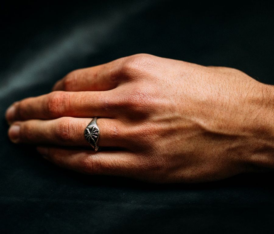 【WERKSTATT MUNCHEN】SILVER RING SYMBOL PALM WERKSTATT MUNCHEN - Palm Symbol Ring – Atelier New York