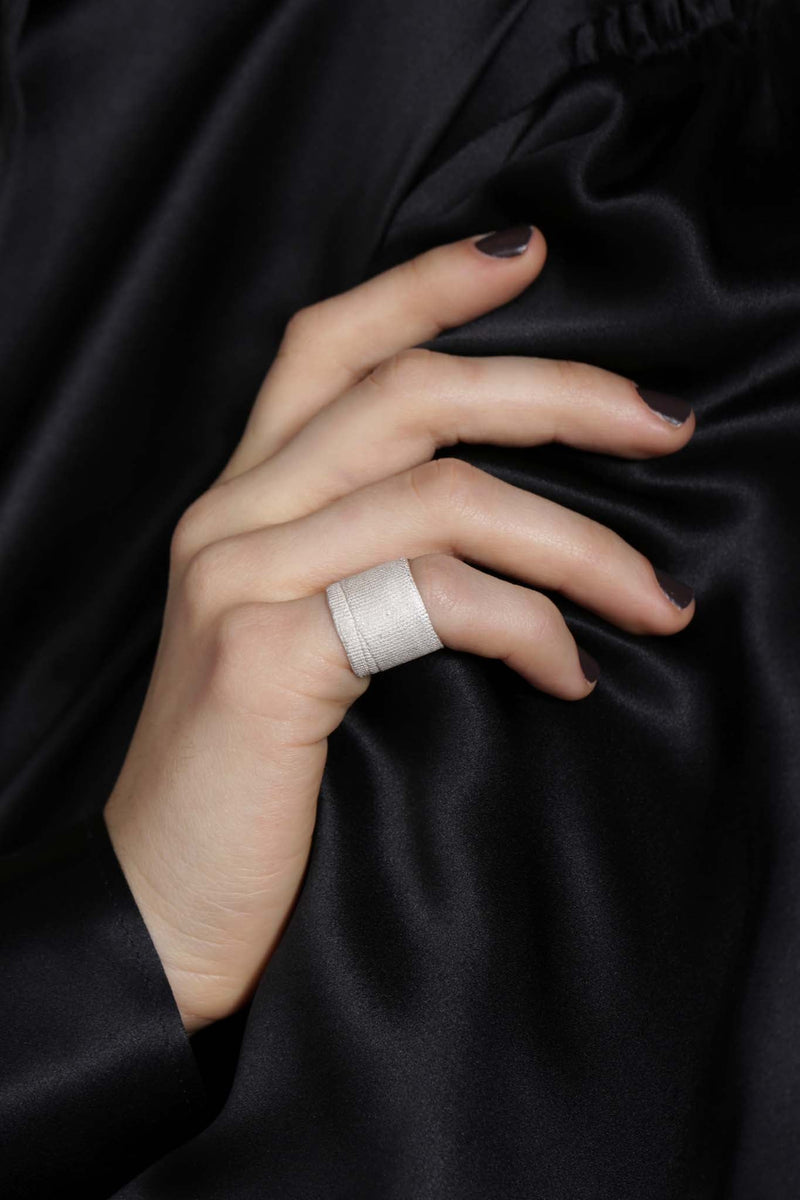 White Bandage Ring