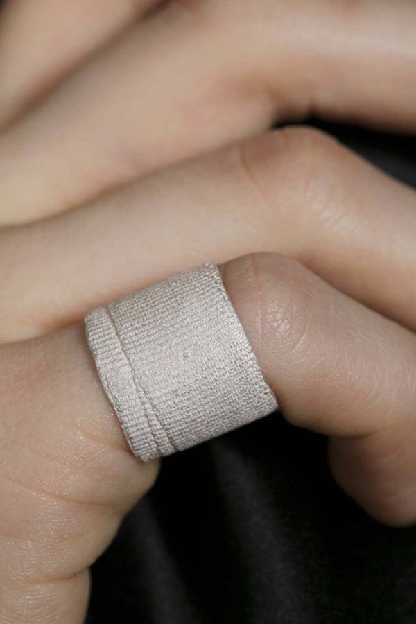 White Bandage Ring