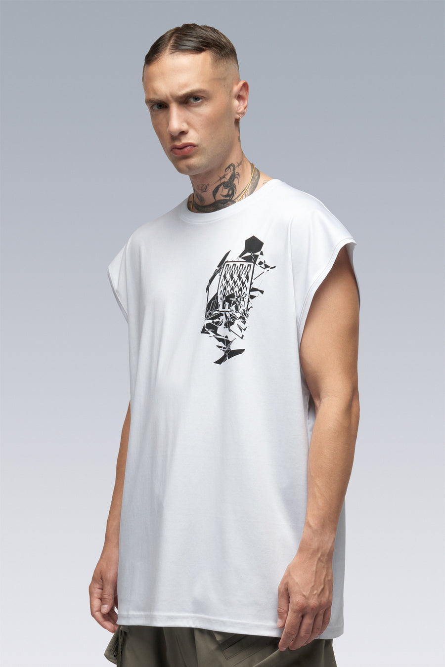 ACRONYM S25-PR-B 100% Cotton Mercerized Sleeveless T-shirt