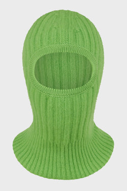 KNITTED BALACLAVA-COMB. IV NEON GREEN