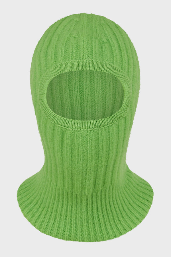 KNITTED BALACLAVA-COMB. IV NEON GREEN