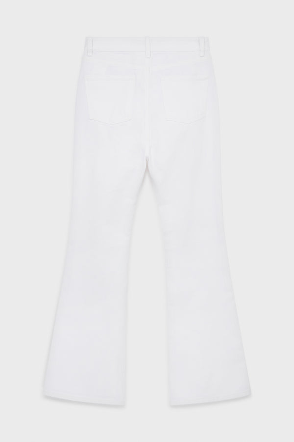 WHITE FLARED JEANS