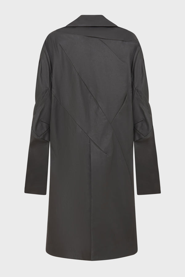 DISTORTION GREY GREEN OFFICER COAT