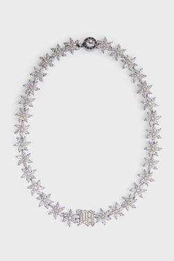 FLOWERS OF COSMOS CHOKER SILVER
