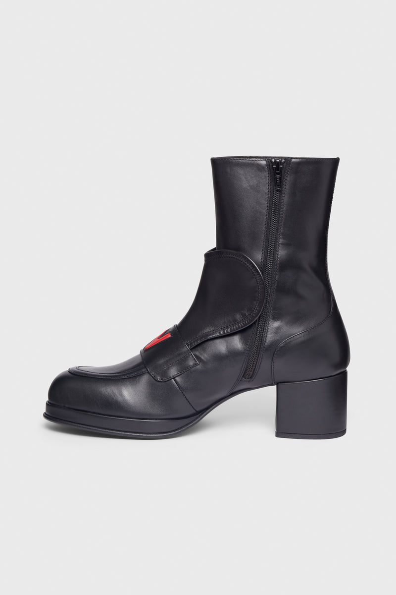 Leather ankle boots Walter Van Beirendonck Black size 42 EU in Leather -  28505511