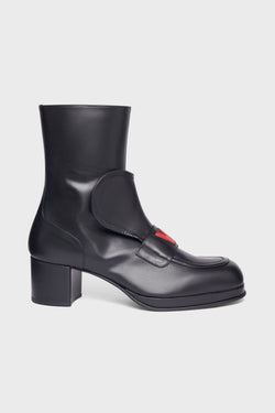 Walter Van Beirendonck - Love Heeled Boots in Black Walter Van Beirendonck