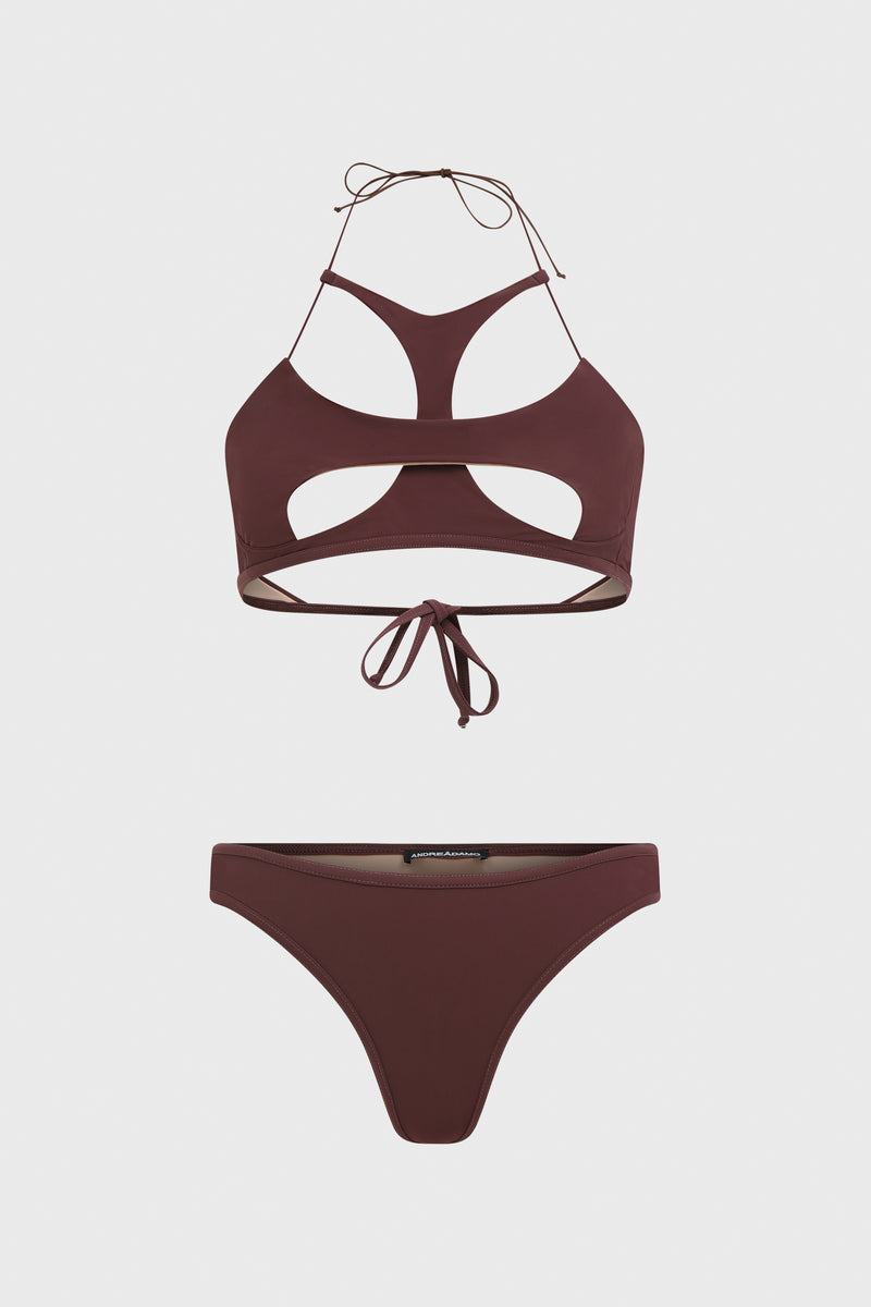 OVERLAPPING BIKINI WITH CUT-OUT