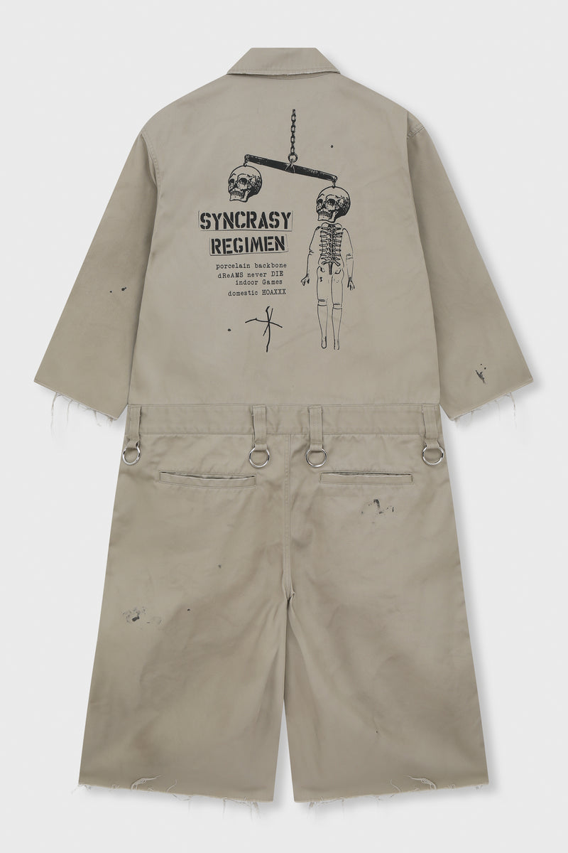 DISTRESSED COVERALL