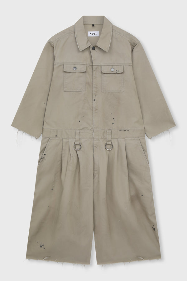 DISTRESSED COVERALL