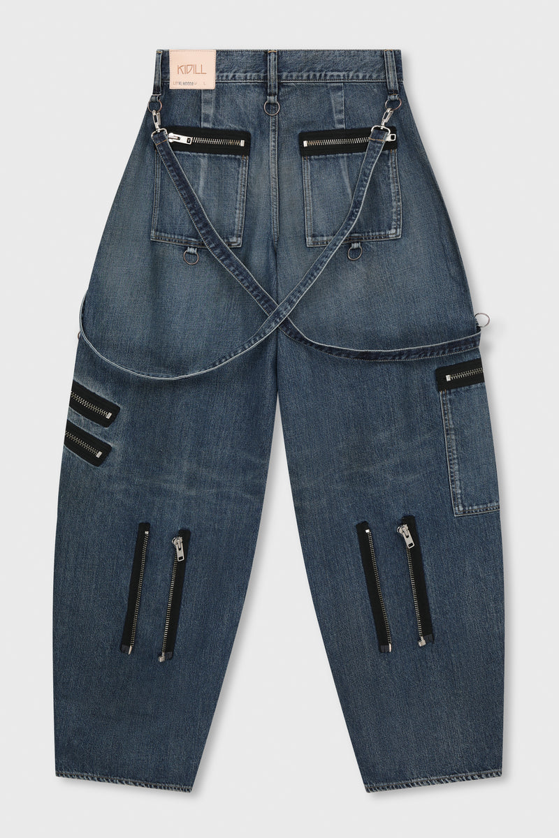 KIDILL - WIDE ZIP & STRAPS DENIM PANTS – LABSTORE LONDON