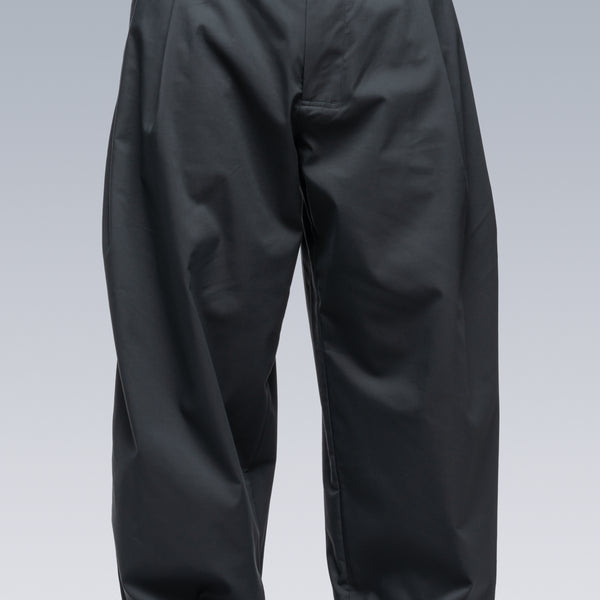 ACRONYM - P48-CH Micro Twill Pleated Trouser - Schwarzgrün 