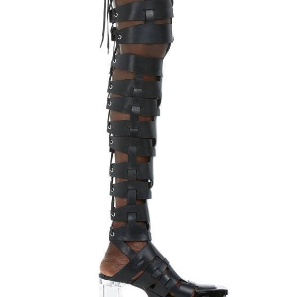 Rick owens thigh high boots on sale