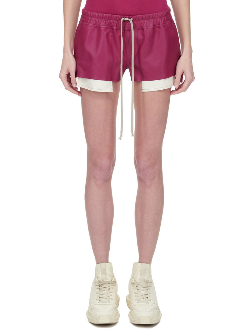 FUCHSIA LEATHER BOXERS