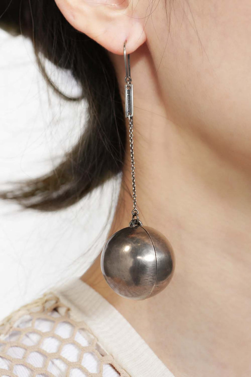 Single Large Sphere Earring