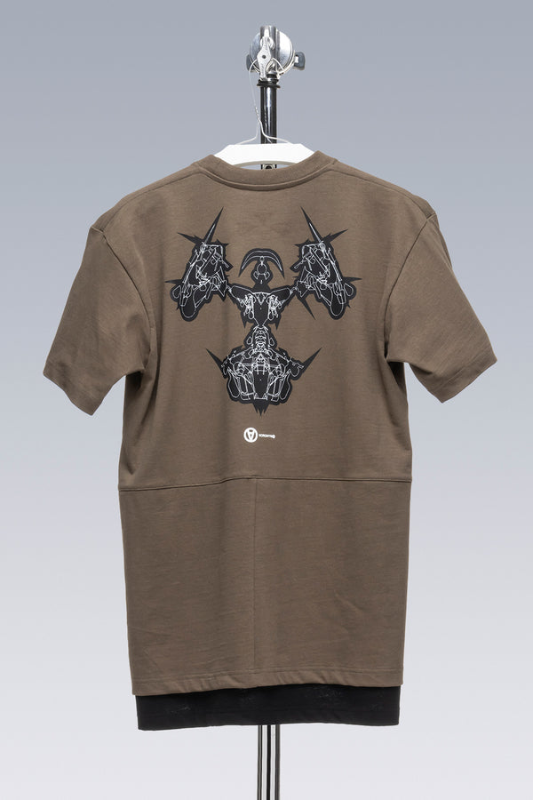 S28-PR-B 100% Organic Cotton Short Sleeve T-shirt - RAF Green/Black