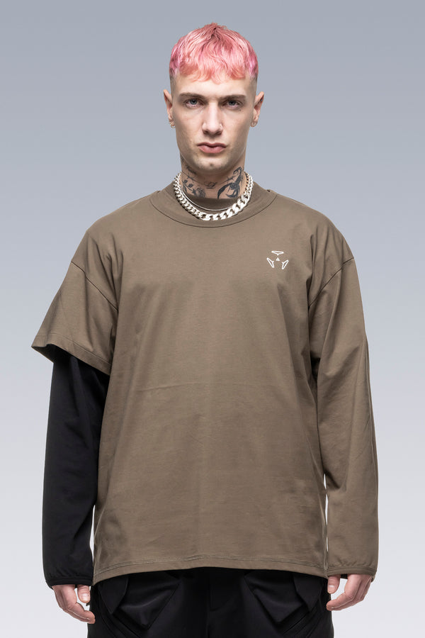 S29-PR-A 100% Organic Cotton Long Sleeve T-shirt - RAF Green/Black