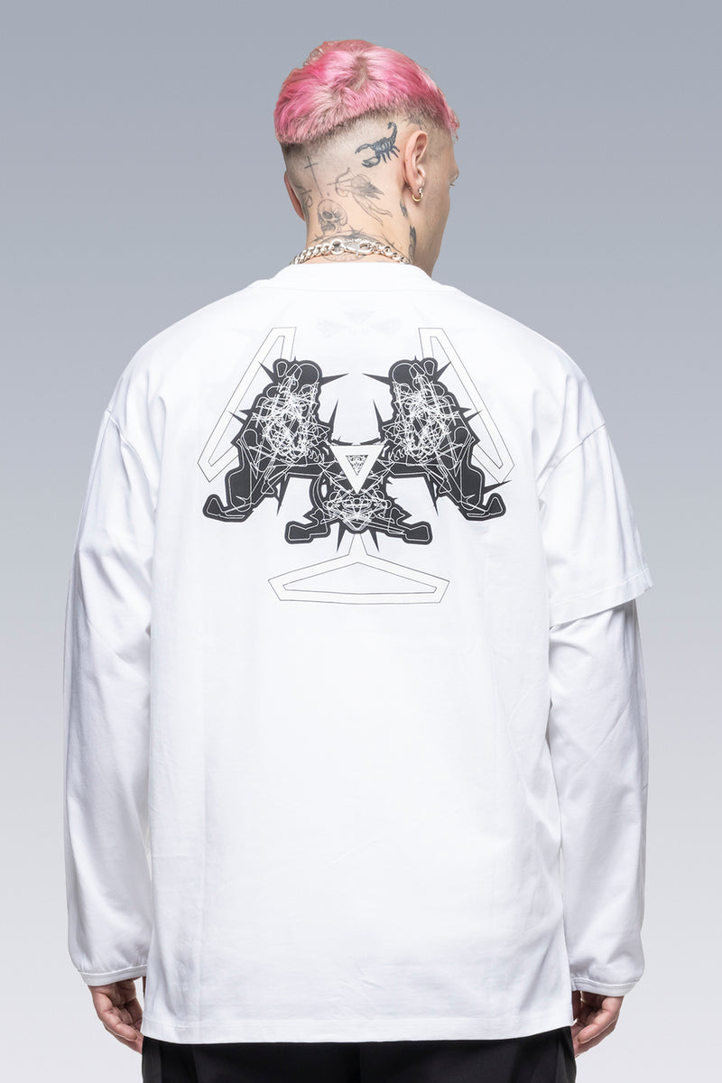S29-PR-A 100% Organic Cotton Long Sleeve T-shirt - White