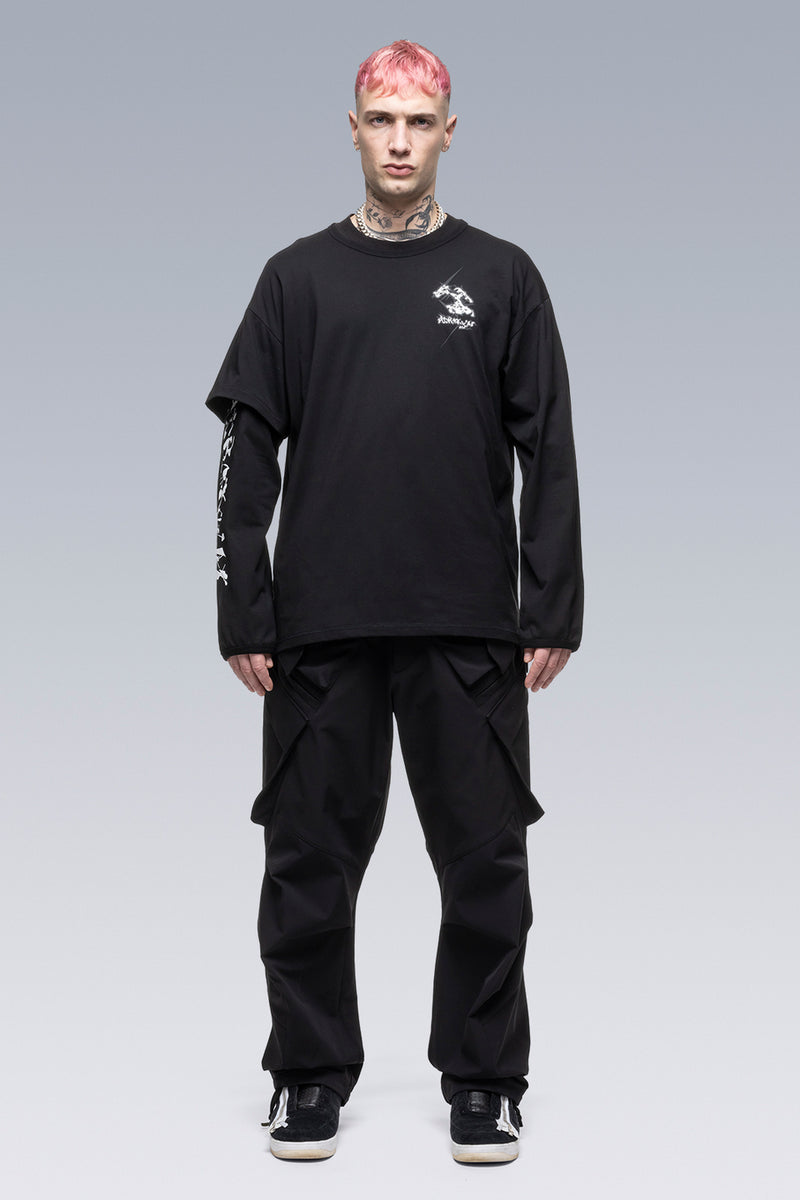 S29-PR-B 100% Organic Cotton Long Sleeve T-shirt - Black